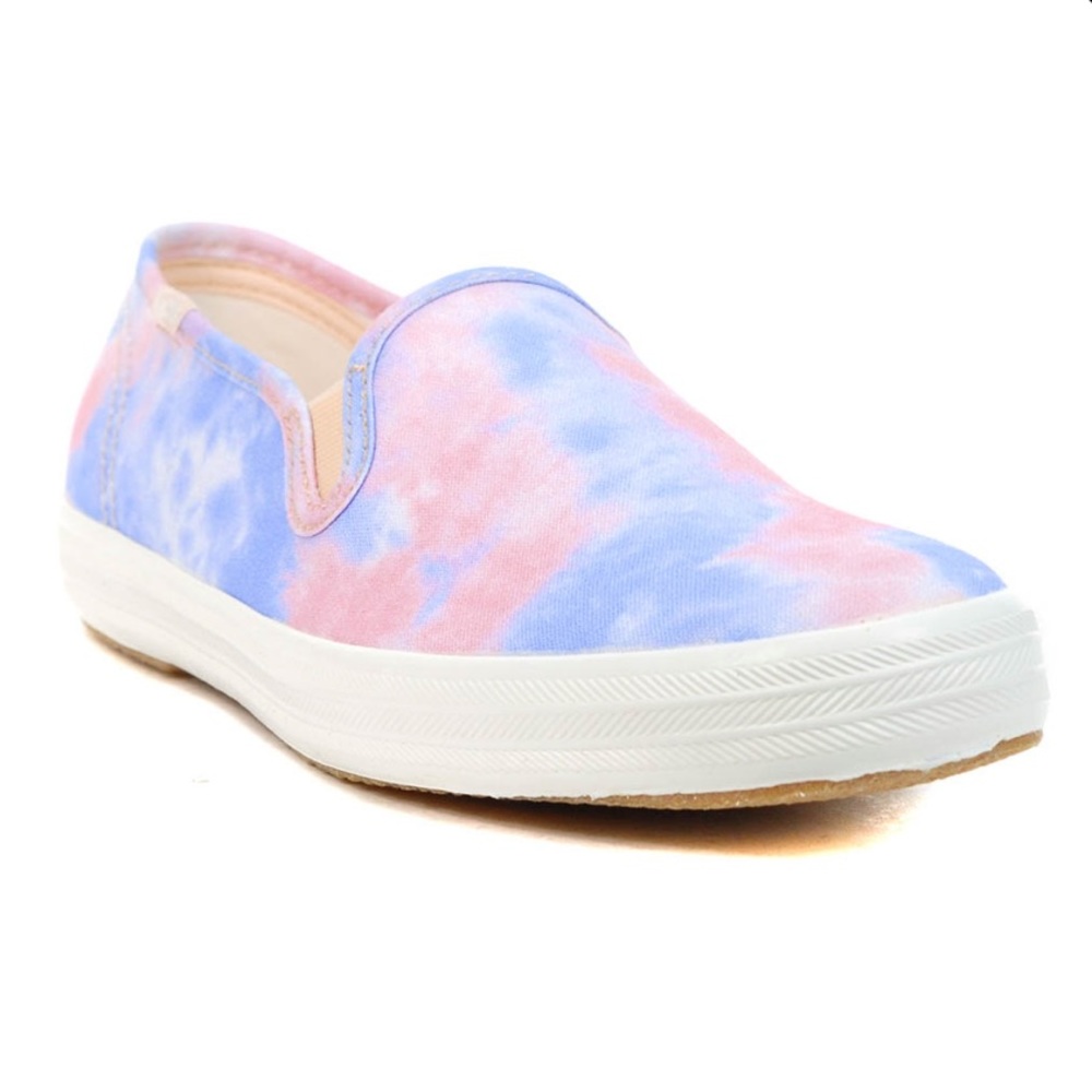 Keds Champion Pink/Blue Tie Dye Canvas Slip-On